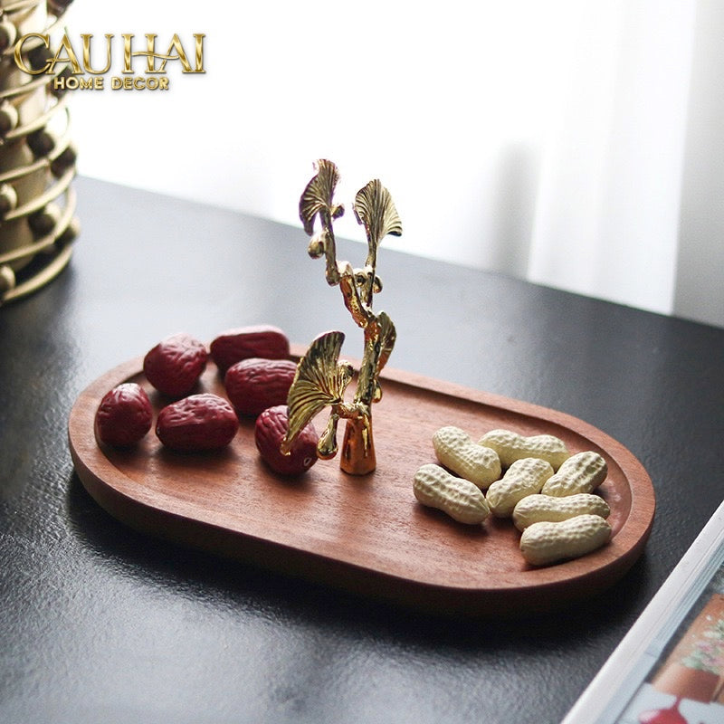 ELYSIAN - KHAY GỖ GINKGO D25 PREMIUM WOODY TRAY - CẬU HAI HOME DECOR
