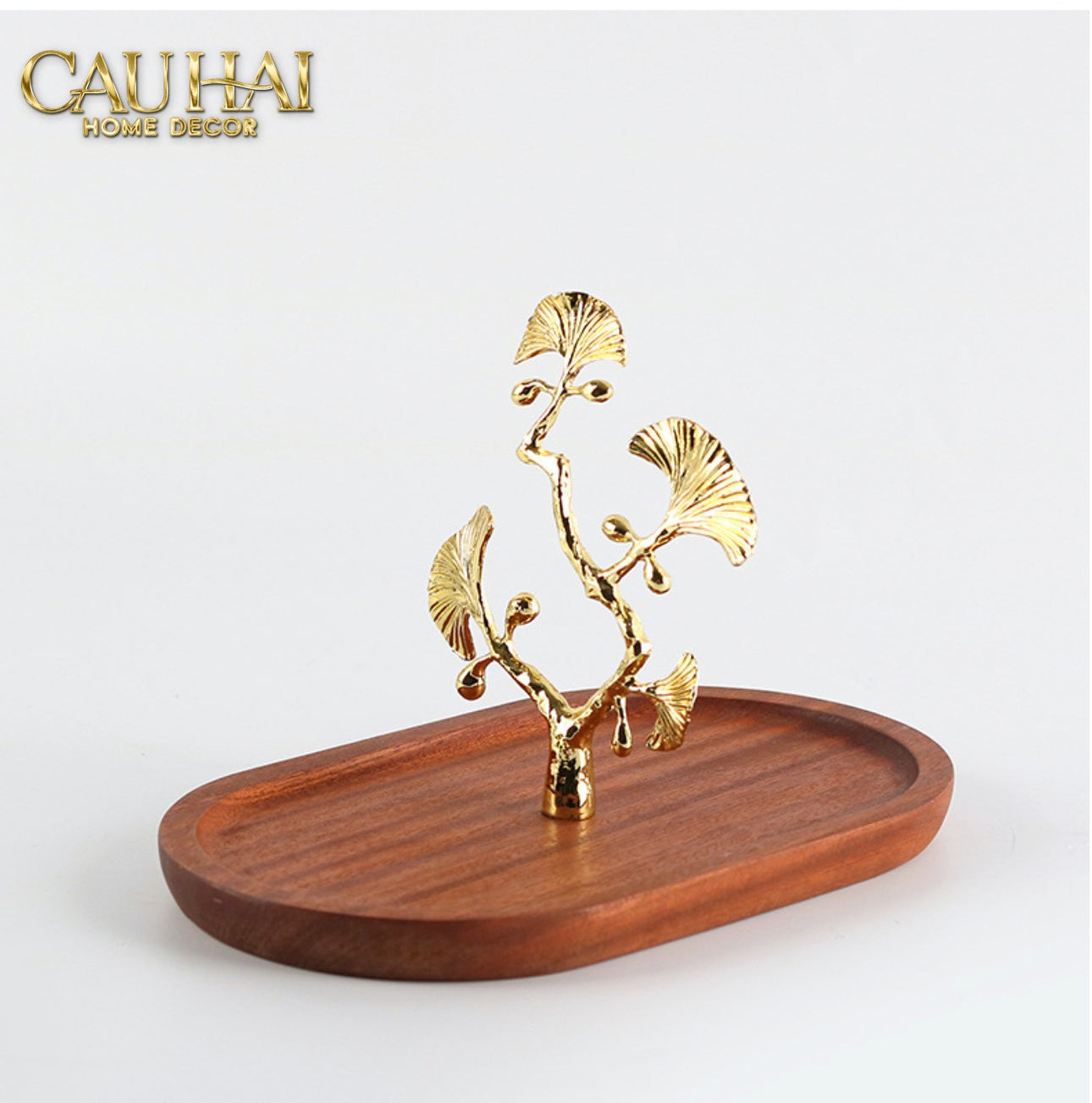 ELYSIAN - KHAY GỖ GINKGO D25 PREMIUM WOODY TRAY - CẬU HAI HOME DECOR