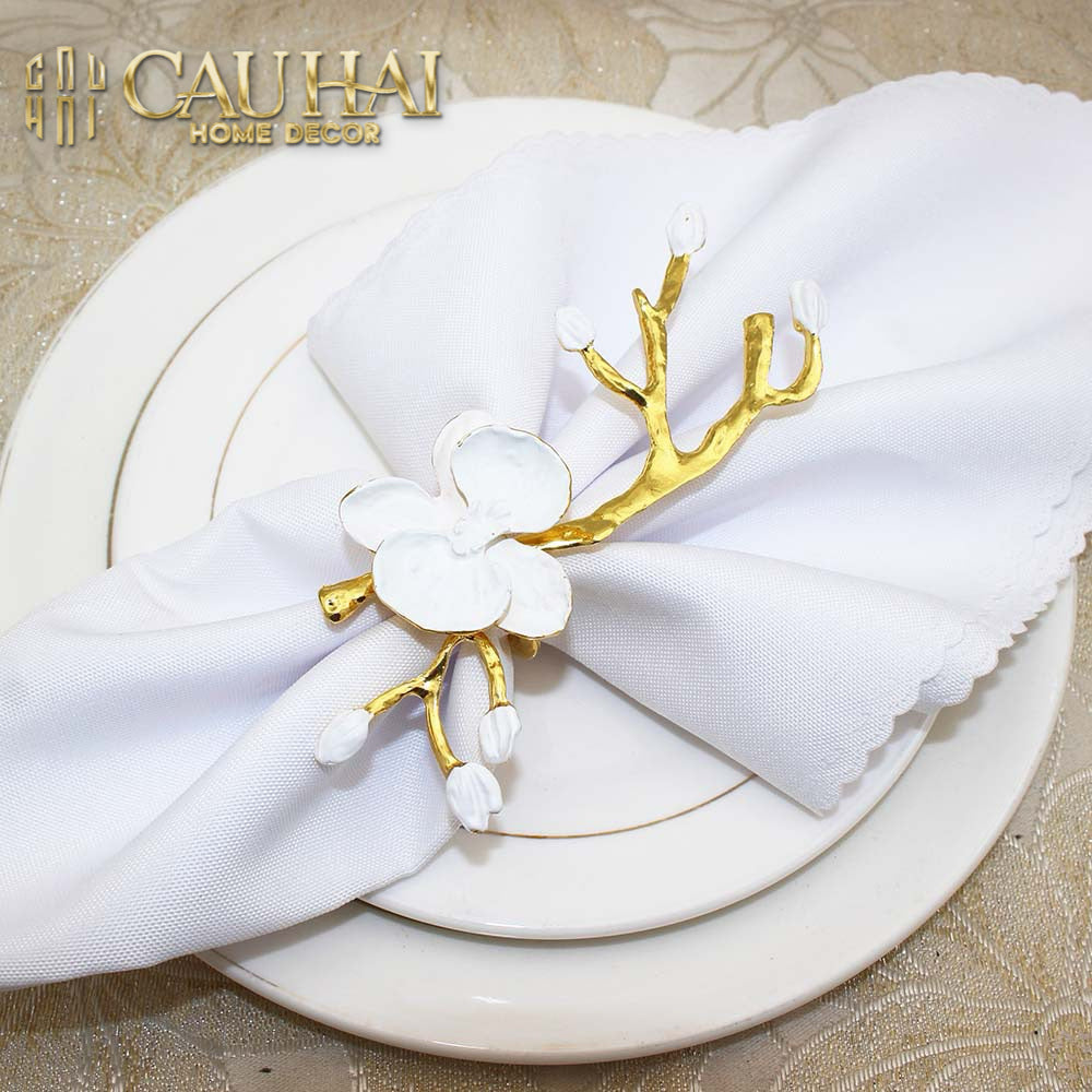 Nhẫn Khăn Ăn Haute Orchid Golden Branches Napkin Ring-VÒNG KHĂN ĂN-CẬU HAI HOME DECOR-CẬU HAI HOME DECOR