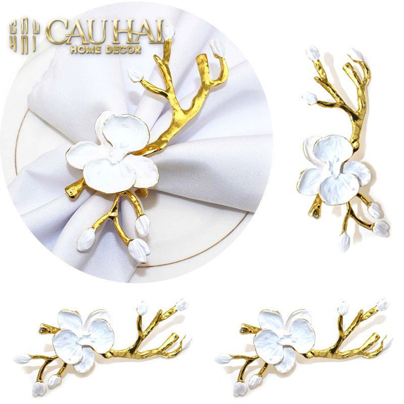 Nhẫn Khăn Ăn Haute Orchid Golden Branches Napkin Ring-VÒNG KHĂN ĂN-CẬU HAI HOME DECOR-CẬU HAI HOME DECOR