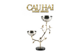 HOME COUTURE - ĐĨA PLATINUM BRANCHE CÉLESTE BOTANIQUE DISK-CẬU HAI HOME DECOR