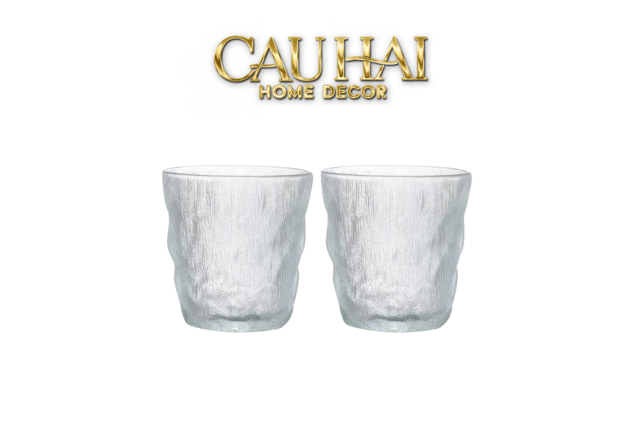 SET 2 LY GLASSY FROST WAVE 260ML - CẬU HAI HOME DECOR