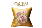 Tết Couture - Vỏ Gối Lụa Thêu Kim / Hỷ Mẫu Đơn 45 - CẬU HAI HOME DECOR