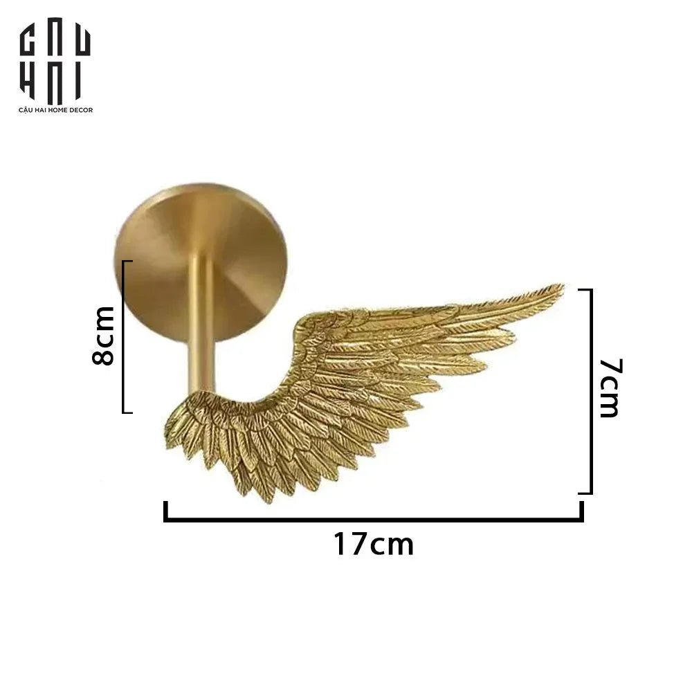 ANGEL WINGS BRASS CURTAIN TIE - CẬU HAI HOME DECOR