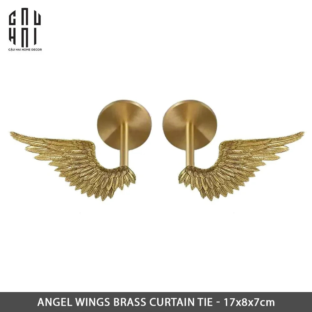 ANGEL WINGS BRASS CURTAIN TIE - CẬU HAI HOME DECOR