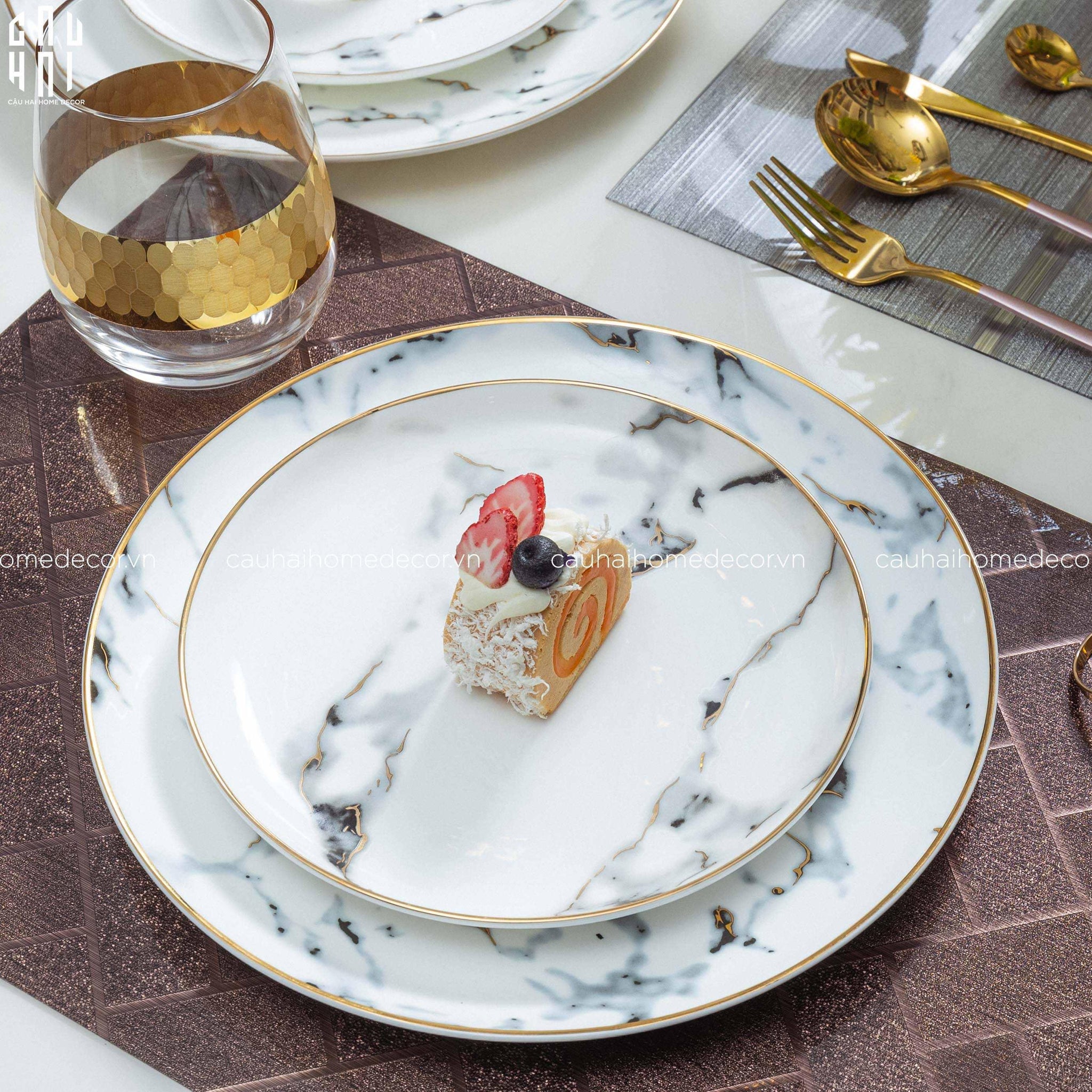 ARTHUR DINNER PLATE SET 2PCS - CẬU HAI HOME DECOR