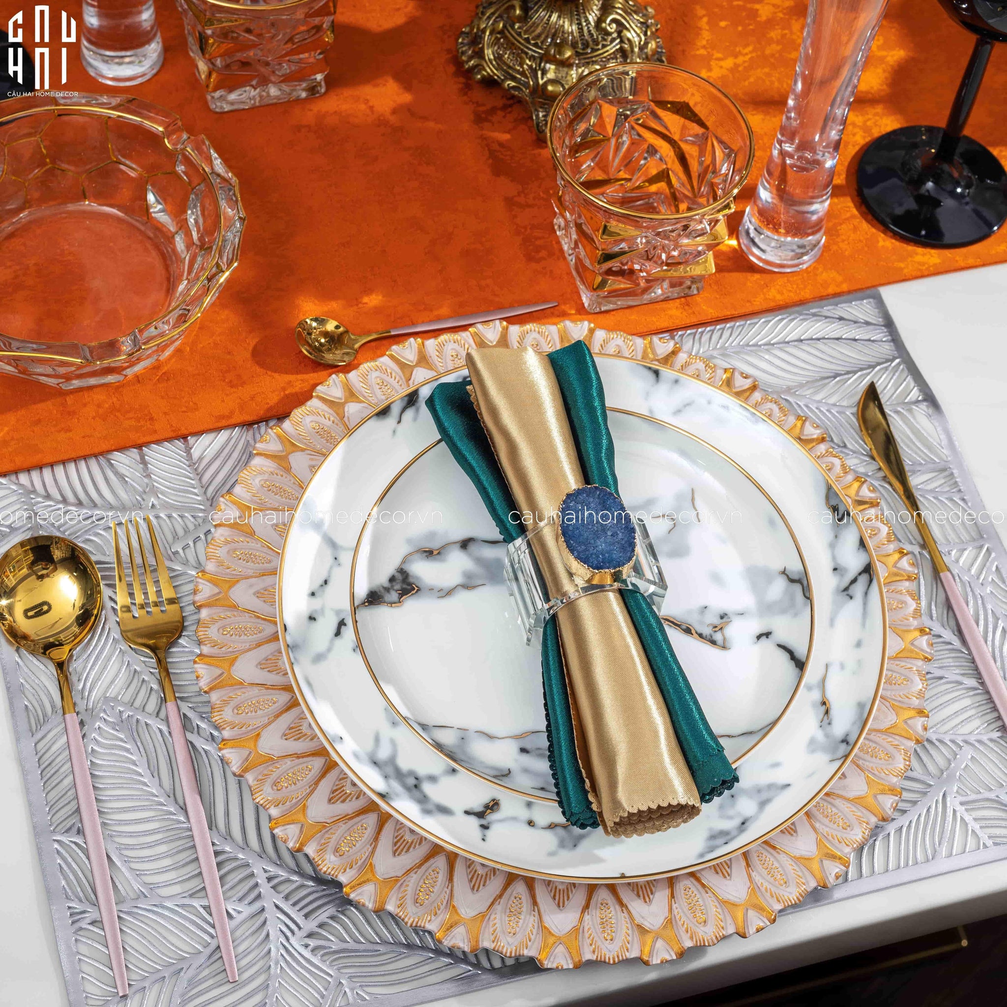 ARTHUR DINNER PLATE SET 2PCS - CẬU HAI HOME DECOR