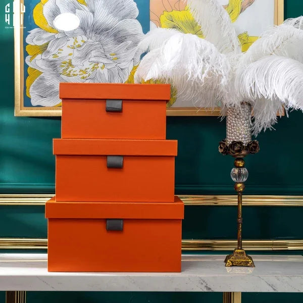 AUBURN MODERN LEATHER BOX - SET 3 - CẬU HAI HOME DECOR
