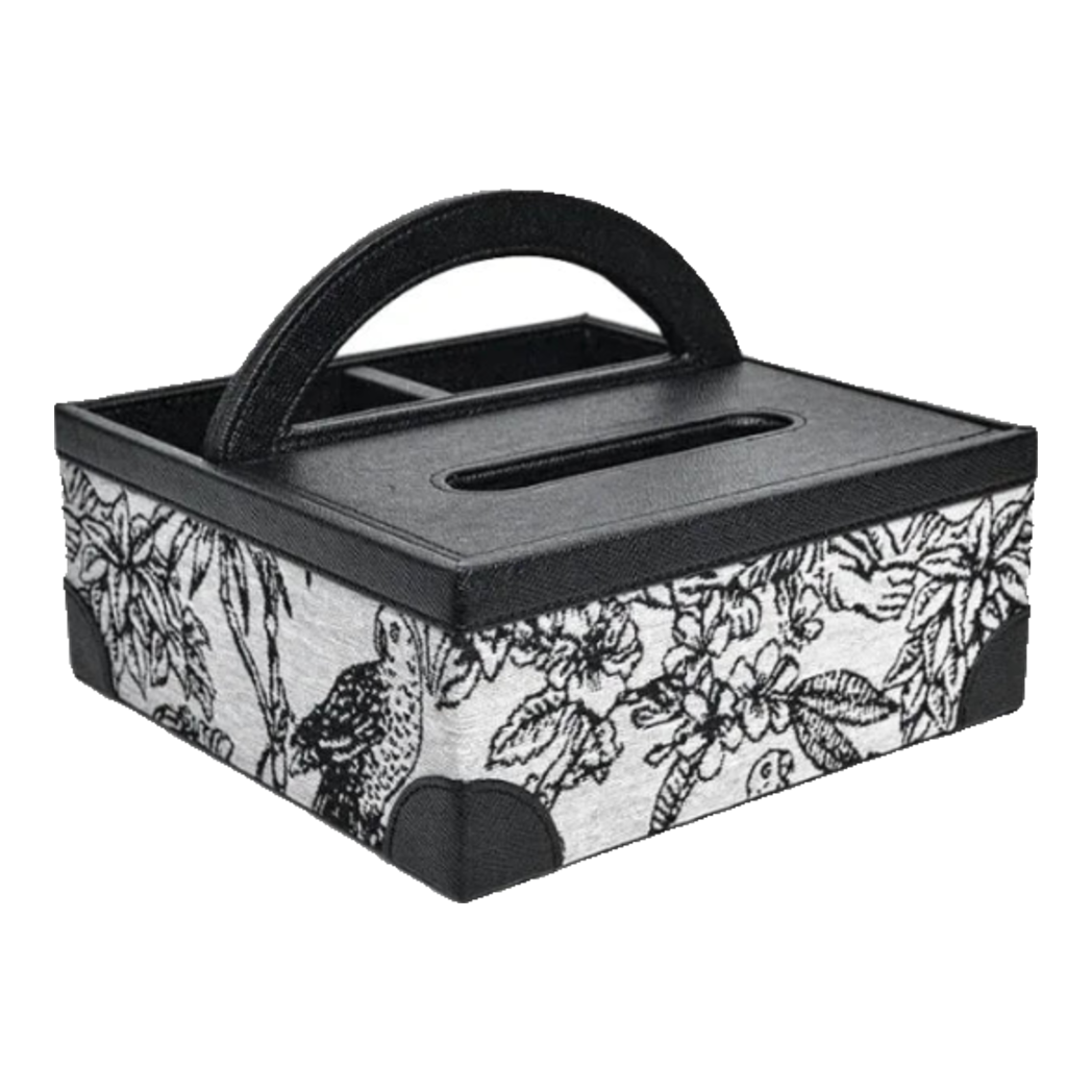 Hộp Khăn Giấy Da Handy Jungle Toile D.O-HỘP KHĂN GIẤY-Đối tác tại Trung Quốc theo từng đơn đặt hàng-CẬU HAI HOME DECOR