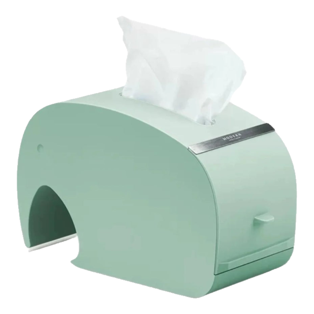 Hộp Khăn Giấy Voi Turquoise Éléphant Arc Tissue Box-HỘP KHĂN GIẤY-Đối tác tại Trung Quốc theo từng đơn đặt hàng-CẬU HAI HOME DECOR