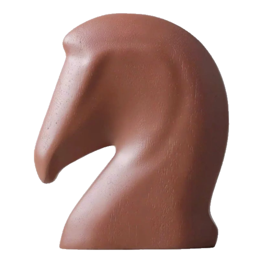 Maison Couture - Tượng Ngựa Chặn Giấy Brun Cheval De Papier Paperweight-HỘP KHĂN GIẤY-Đối tác tại Trung Quốc theo từng đơn đặt hàng-CẬU HAI HOME DECOR