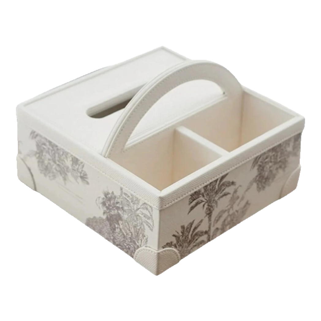 Hộp Khăn Giấy 3 Ngăn Handy Opaline Flora Tonkin-HỘP KHĂN GIẤY-Đối tác tại Trung Quốc theo từng đơn đặt hàng-CẬU HAI HOME DECOR