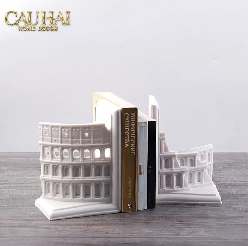 SET TƯỢNG CHẶN SÁCH COLOSSEUM IMPÉRIAL - THE FLAVIAN AMPHITHEATRE - CẬU HAI HOME DECOR