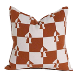 Vỏ Gối Cavalier Checkerboard Ébène Brun Art Cushion 45-VỎ GỐI-Đối tác tại Trung Quốc theo từng đơn đặt hàng-CẬU HAI HOME DECOR