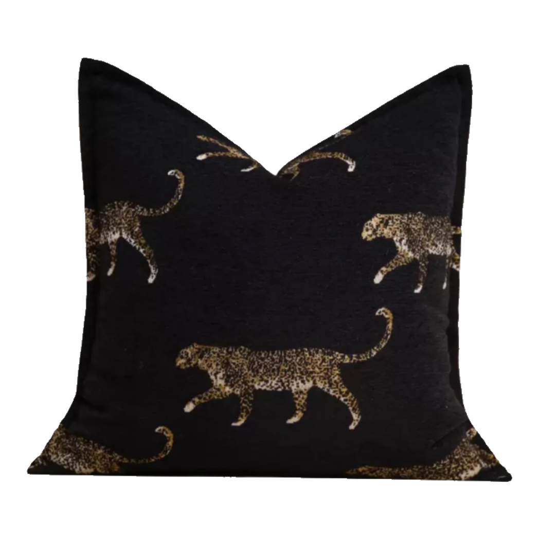 Vỏ Gối Tweed Nocturnal Panther 45-VỎ GỐI-Đối tác tại Trung Quốc theo từng đơn đặt hàng-CẬU HAI HOME DECOR