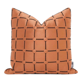 Vỏ Gối Nhung Lux Leather Crossline Terra 45-VỎ GỐI-Đối tác tại Trung Quốc theo từng đơn đặt hàng-CẬU HAI HOME DECOR