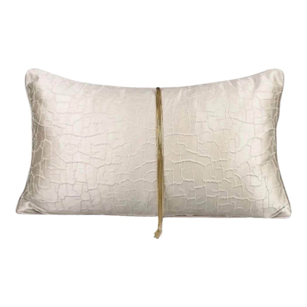 Gối Lụa Satin Glace Cracked Pearl 30X50-VỎ GỐI-Đối tác tại Trung Quốc theo từng đơn đặt hàng-CẬU HAI HOME DECOR