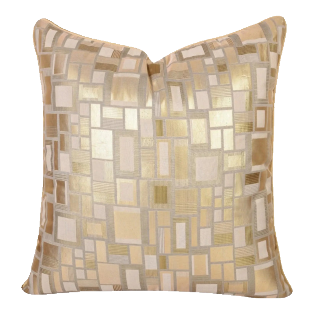 Vỏ Gối Lụa Jacquard Aurea Mosaic 50-VỎ GỐI-Đối tác tại Trung Quốc theo từng đơn đặt hàng-CẬU HAI HOME DECOR
