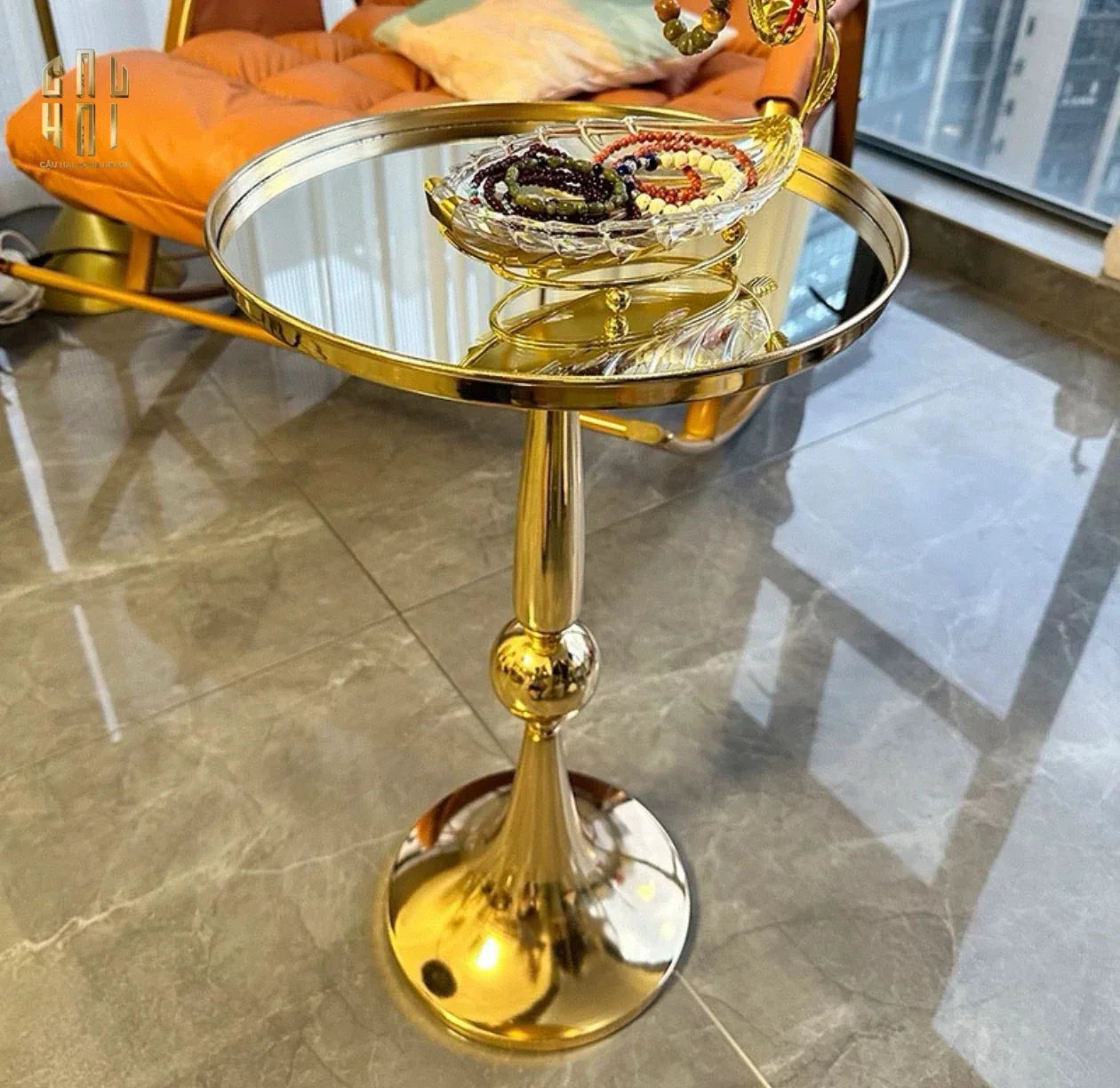 BÀN GÓC GOLD LUXOR - LUXE SIDE TABLE - CẬU HAI HOME DECOR