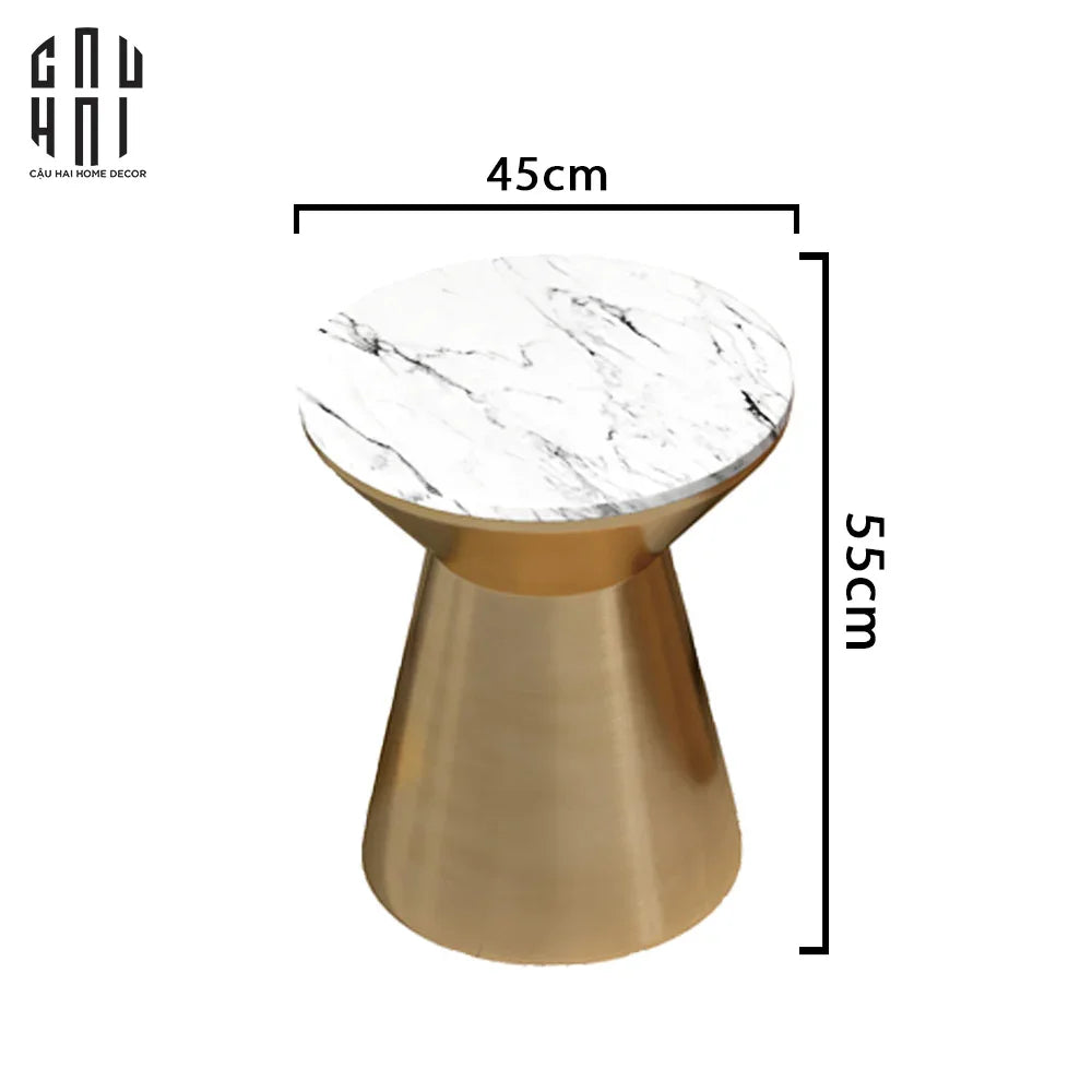 Bàn Sofa Cao Cấp Frederick - Frederick Marble Side Table-CẬU HAI HOME DECOR