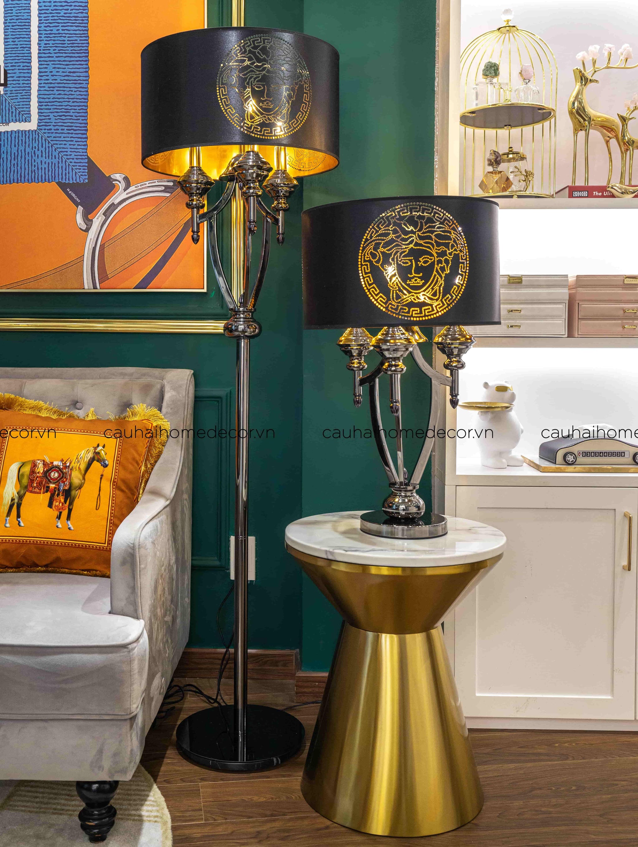 BÀN SOFA CAO CẤP FREDERICK - FREDERICK MARBLE SIDE TABLE SS22 - CẬU HAI HOME DECOR