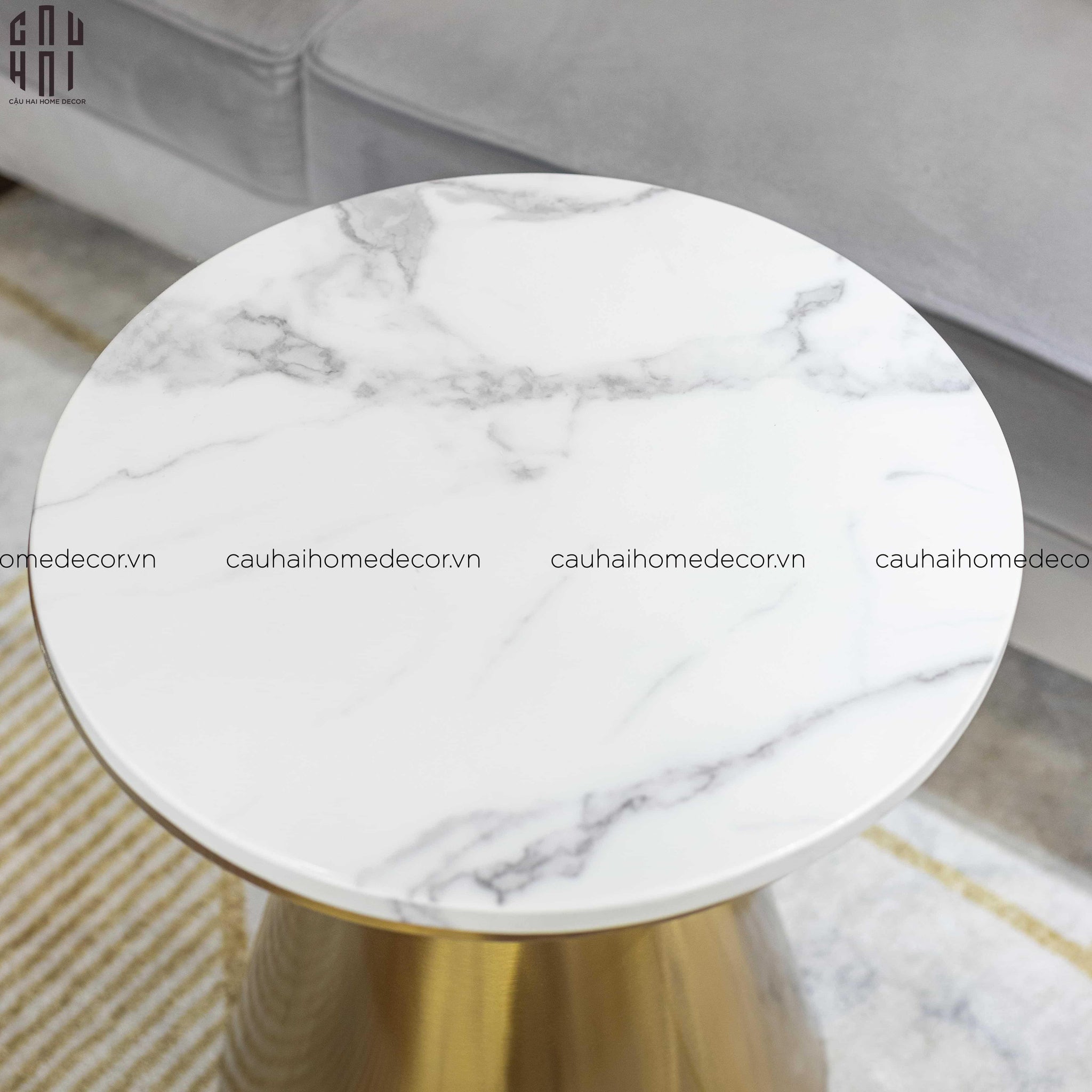 BÀN SOFA CAO CẤP FREDERICK - FREDERICK MARBLE SIDE TABLE SS22 - CẬU HAI HOME DECOR