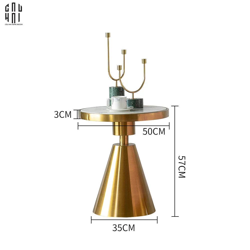 Bàn Sofa Cao Cấp Richard - Richard Side Table 50x57-BÀN SOFA-Đối tác tại Trung Quốc theo từng đơn đặt hàng-CẬU HAI HOME DECOR