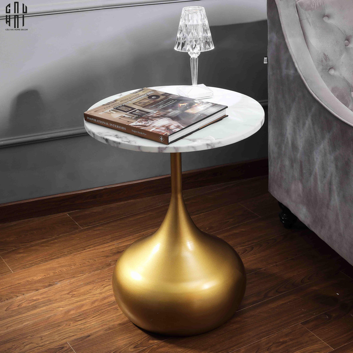 Bàn Sofa Kilian Side Table Ss25 63x50-BÀN SOFA-Đối tác tại Trung Quốc theo từng đơn đặt hàng-CẬU HAI HOME DECOR