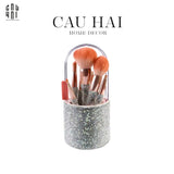 BEAUTY BOX SET 8 CỌ & BRUSH BOX MAKEUP DIAMOND BLING BLING - CẬU HAI HOME DECOR