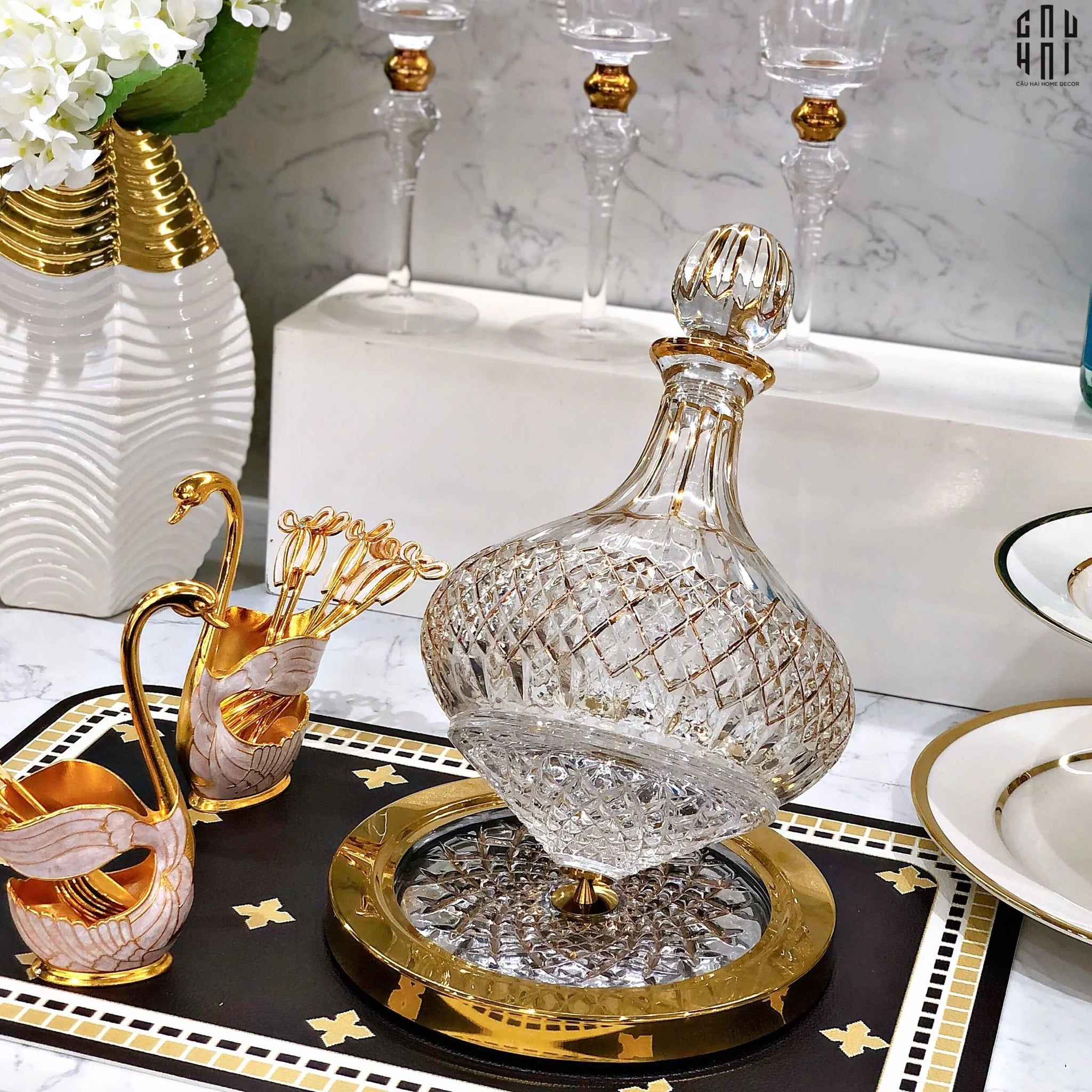 BÌNH DECANTER GLORIOUS OXFORD 1L5 - CẬU HAI HOME DECOR