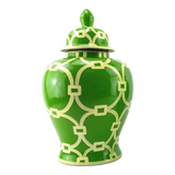 Maison Couture - Bình Gốm Sứ Tráng Men Vẻ Tay Palm Court Ceramic Indigo H43-BÌNH HOA-CẬU HAI HOME DECOR-CẬU HAI HOME DECOR