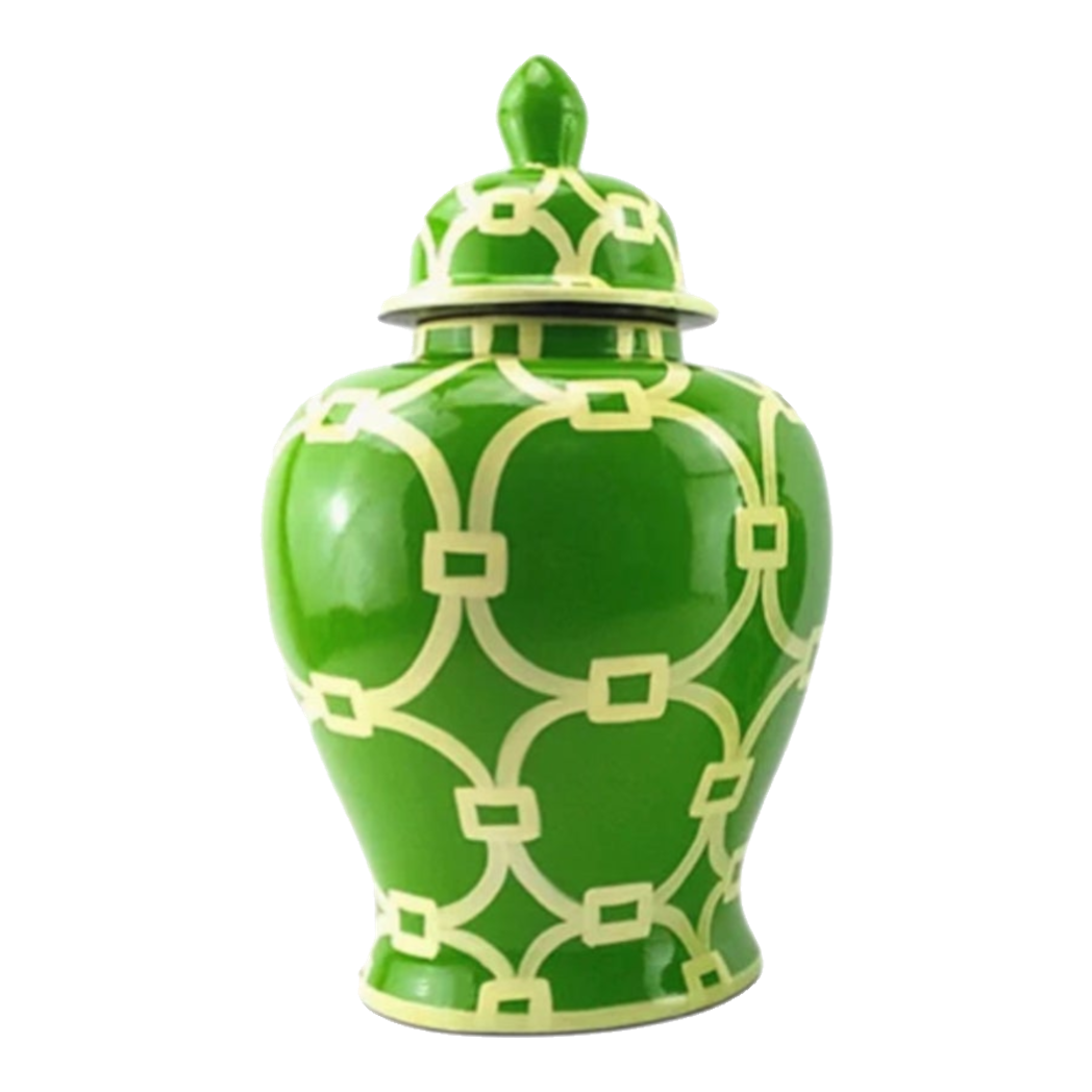 Maison Couture - Bình Gốm Sứ Tráng Men Vẻ Tay Palm Court Ceramic Indigo H43-BÌNH HOA-CẬU HAI HOME DECOR-CẬU HAI HOME DECOR