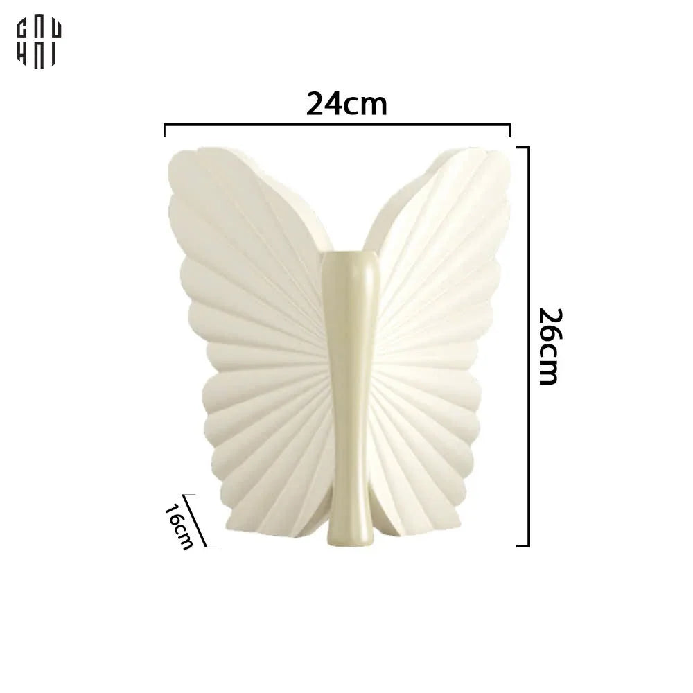 BÌNH HOA BUTTERFLY WINGS - BEIGE - ANGEL IN BLOOM SS25 - CẬU HAI HOME DECOR