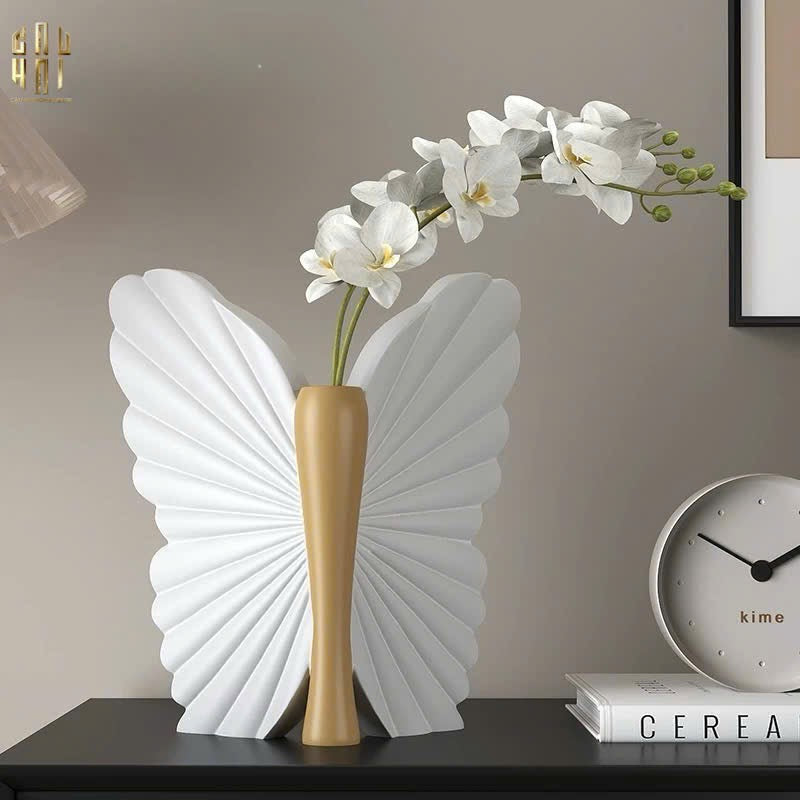 BÌNH HOA BUTTERFLY WINGS - BEIGE - ANGEL IN BLOOM SS25 - CẬU HAI HOME DECOR