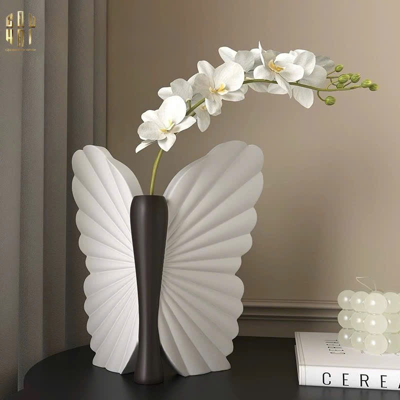 BÌNH HOA BUTTERFLY WINGS - BLACK - ANGEL IN BLOOM SS25 - CẬU HAI HOME DECOR