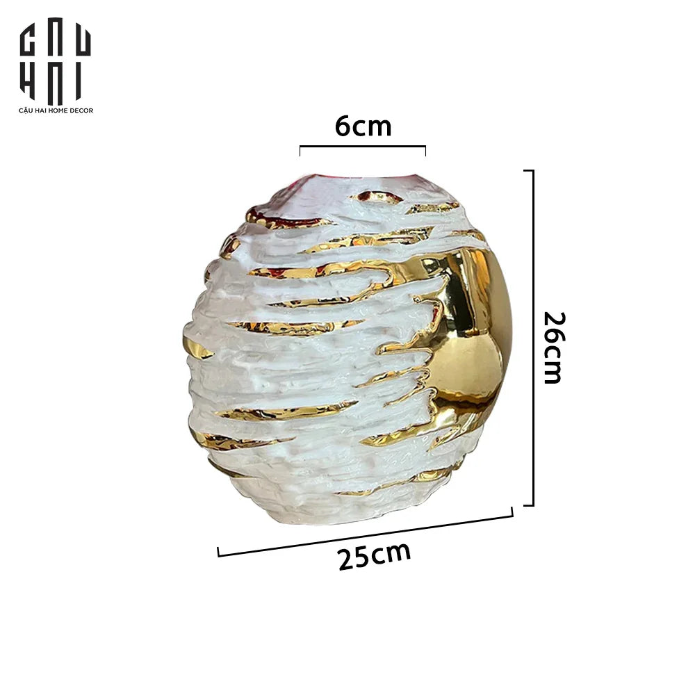 BÌNH HOA FLINT AURUM GALAXIA - CẬU HAI HOME DECOR