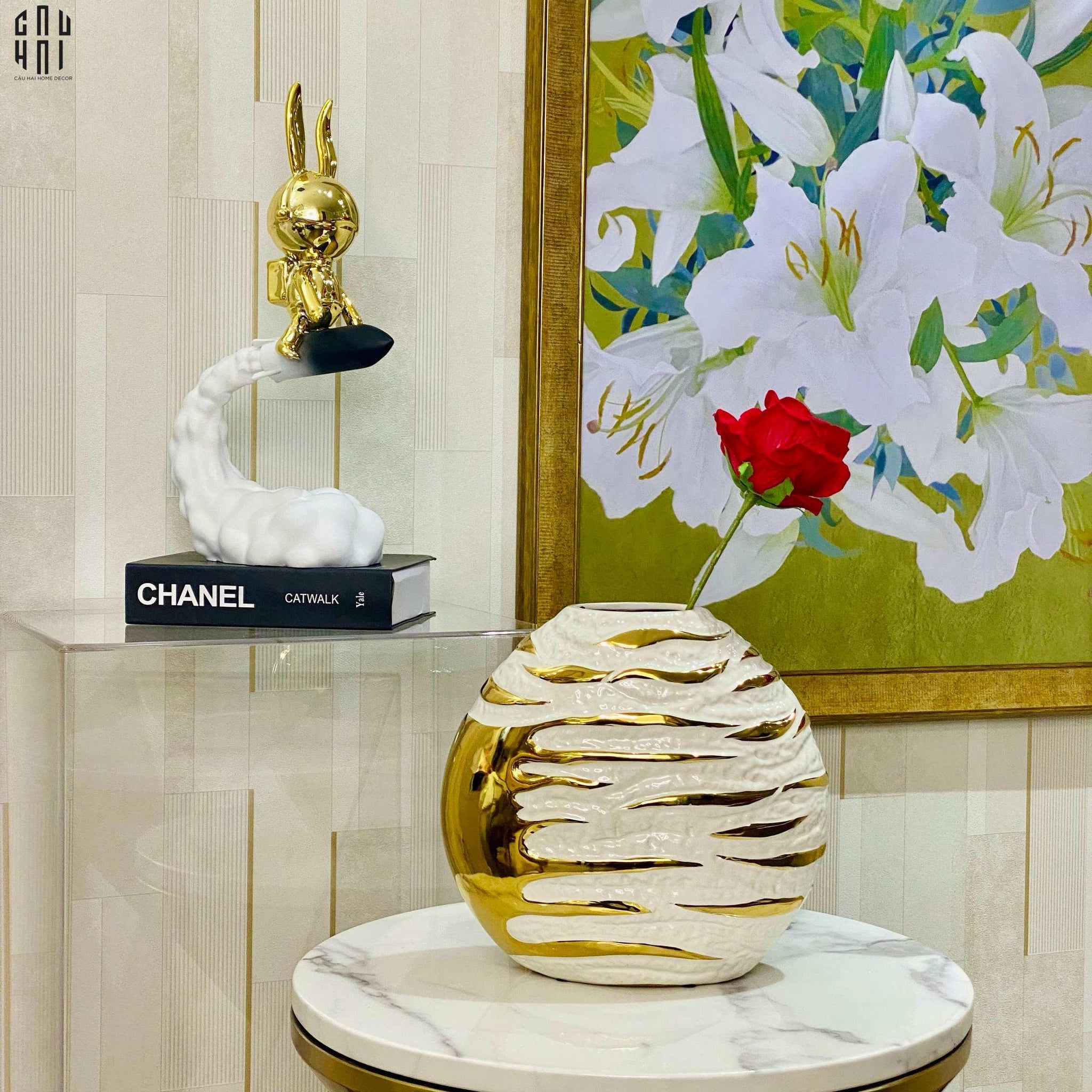 BÌNH HOA FLINT AURUM GALAXIA - CẬU HAI HOME DECOR