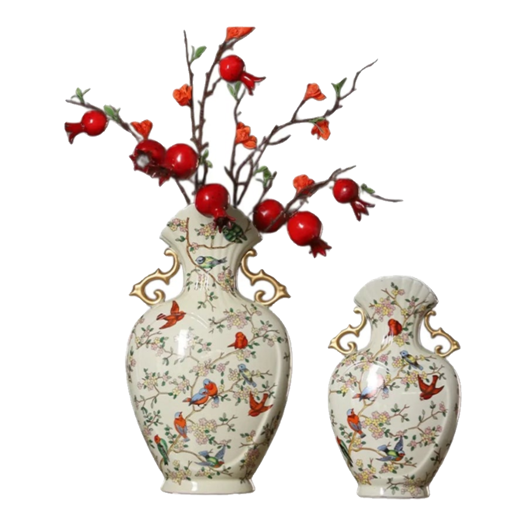 Bình Hoa Cổ Phong Jardin Oriental Duo H30/H40-BÌNH HOA-Đối tác tại Trung Quốc theo từng đơn đặt hàng-CẬU HAI HOME DECOR