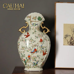 Bình Hoa Cổ Phong Jardin Oriental Duo H30/H40-CẬU HAI HOME DECOR