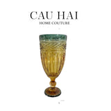 BÌNH HOA CRYSTAL AMBER VERDANT GOBLET - CẬU HAI HOME DECOR
