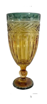 Bình Hoa Crystal Amber Verdant Goblet H26.8 W11.9 D8.4-BÌNH HOA-Đối tác tại Trung Quốc theo từng đơn đặt hàng-CẬU HAI HOME DECOR