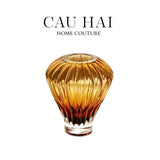 BÌNH HOA CRYSTAL ÉCLAT AMBRÉ H19 - CẬU HAI HOME DECOR