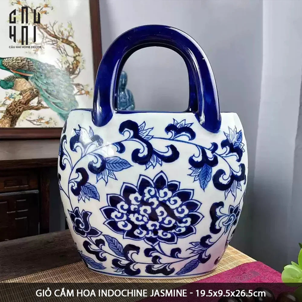 Bình Hoa Curved Indochine Bloom Basket - CẬU HAI HOME DECOR