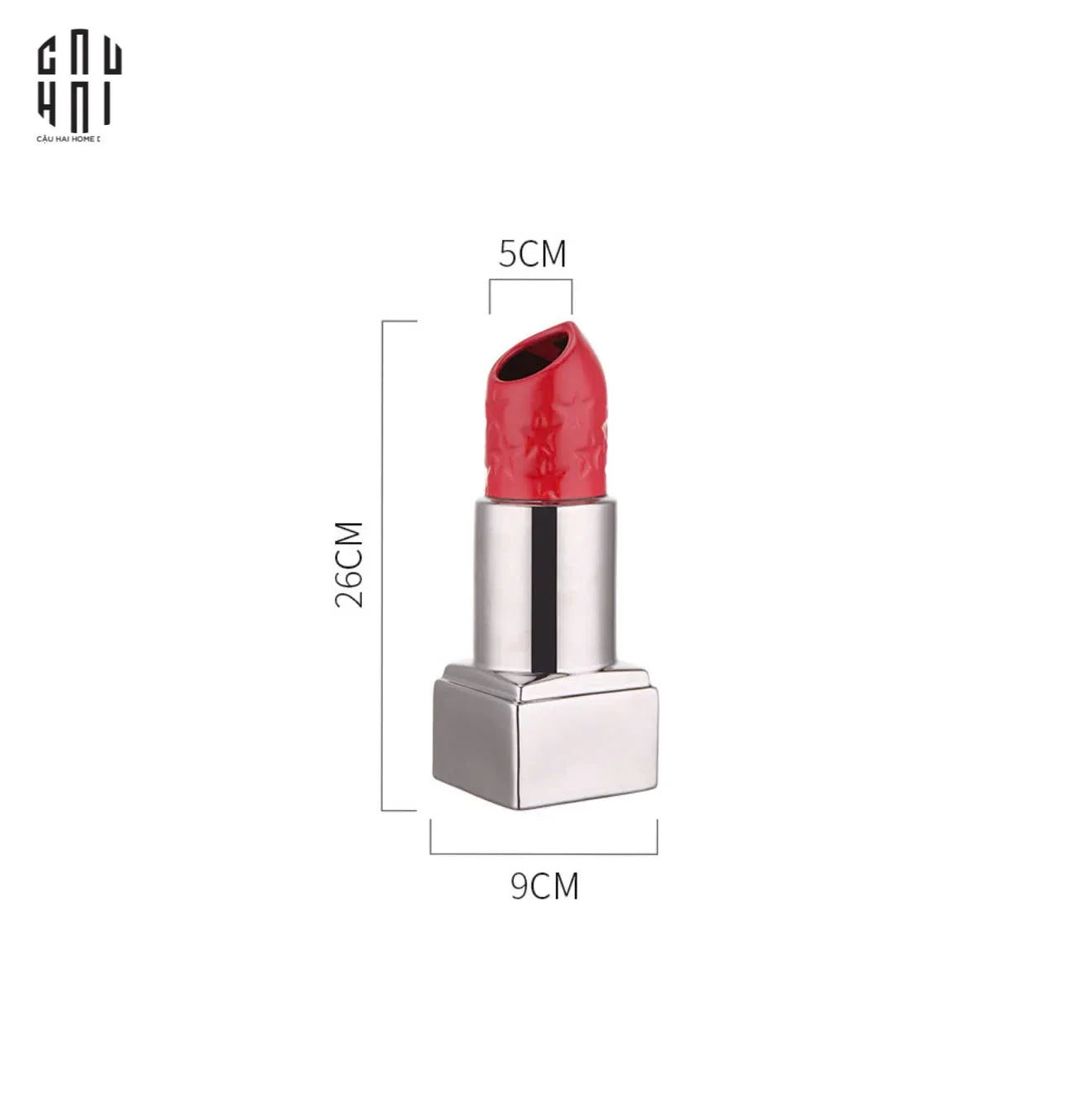 Bình Hoa D.O Platinum Rouge Matte S26-CẬU HAI HOME DECOR