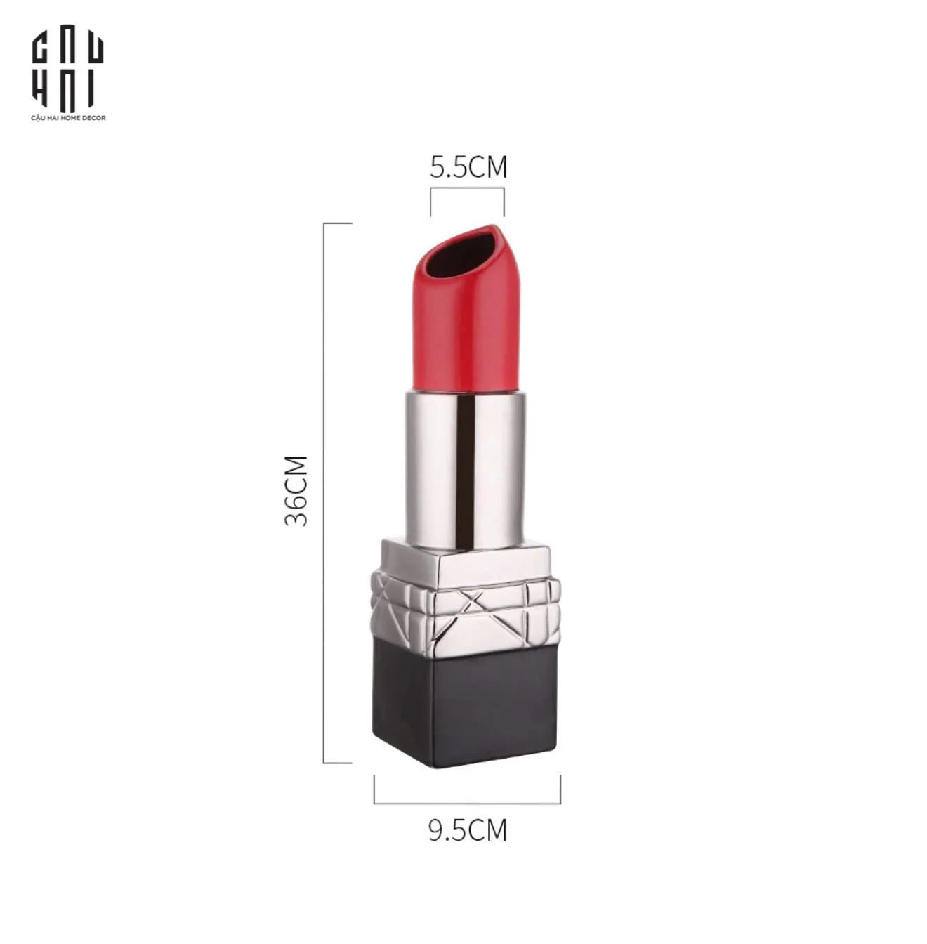 BÌNH HOA D.O PLATINUM ROUGE MATTE S36 - CẬU HAI HOME DECOR