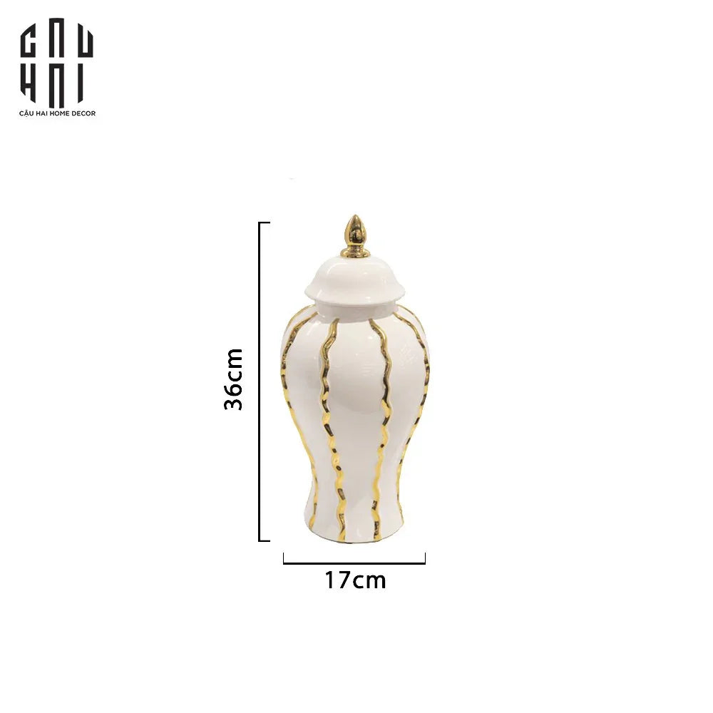 BÌNH HOA FLYNN S36 - CẬU HAI HOME DECOR