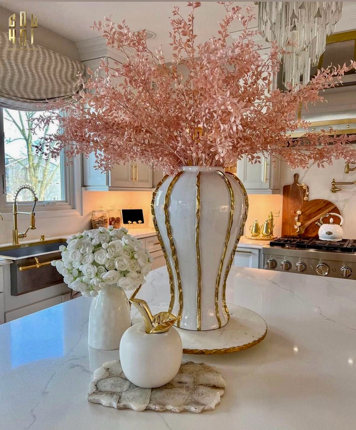 HOME COUTURE - BÌNH HOA PORCELAIN ATELIER FLYNN H60 - CẬU HAI HOME DECOR