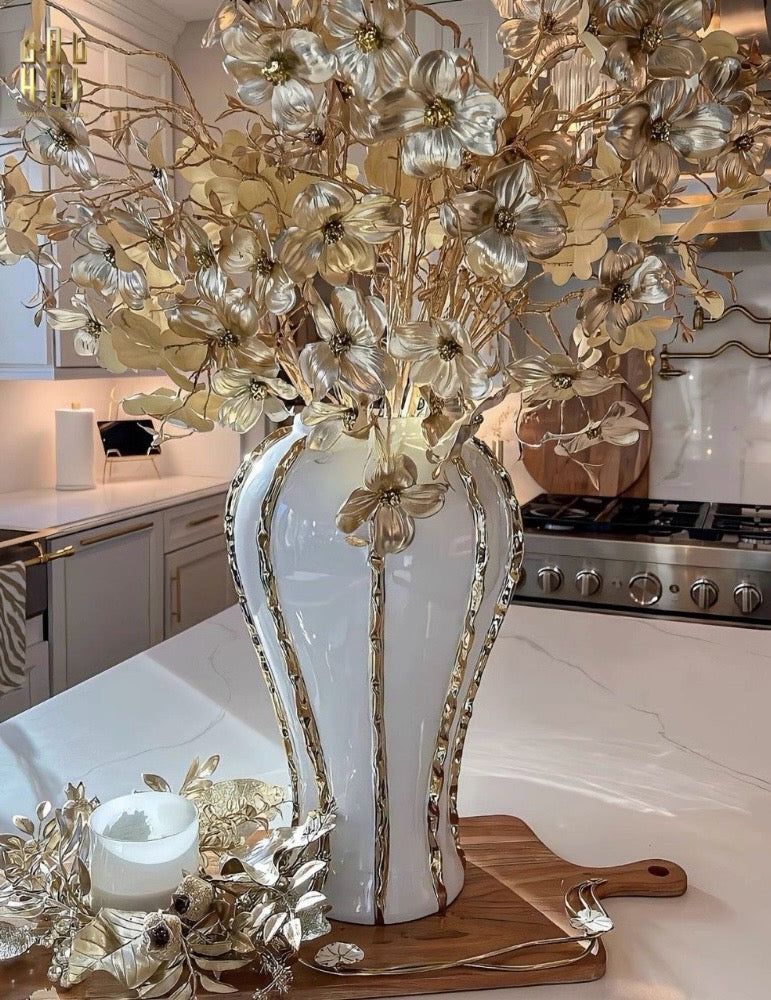 HOME COUTURE - BÌNH HOA PORCELAIN ATELIER FLYNN H60 - CẬU HAI HOME DECOR