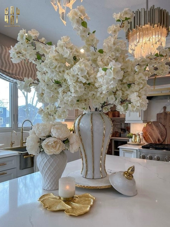 HOME COUTURE - BÌNH HOA PORCELAIN ATELIER FLYNN H60 - CẬU HAI HOME DECOR