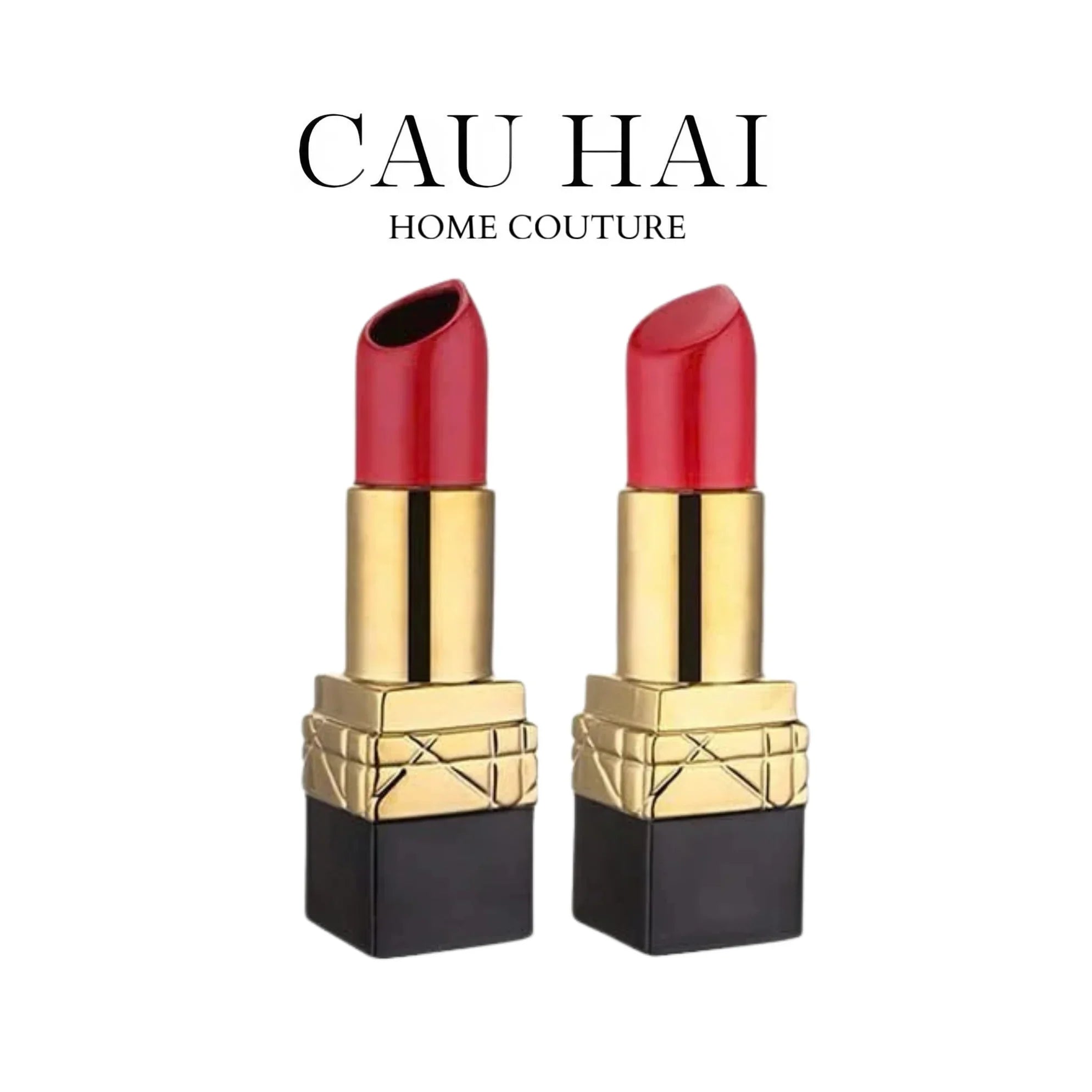 BÌNH HOA GOLD D.O ROUGE MATTE S36 - CẬU HAI HOME DECOR